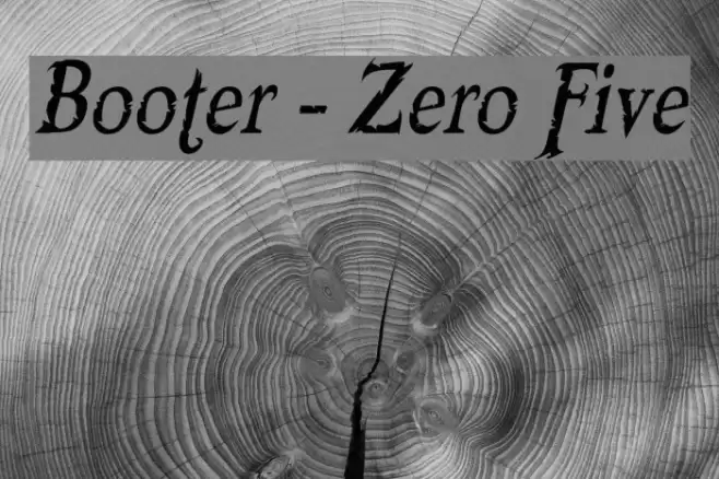 Booter - Zero Five Font examples