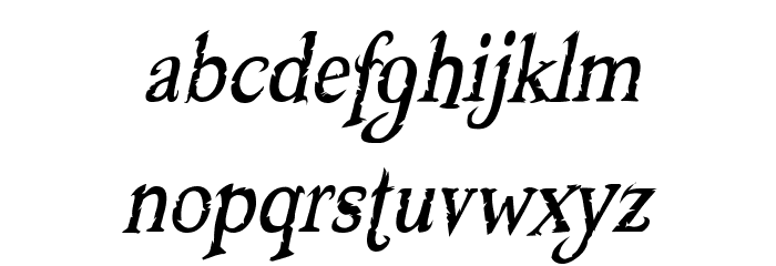 Booter - Zero Five Font LOWERCASE