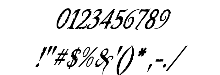Booter - Zero One Font OTHER CHARS