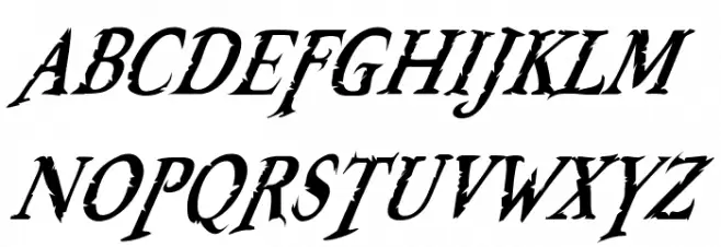 Booter - Zero One Schriftart Groß