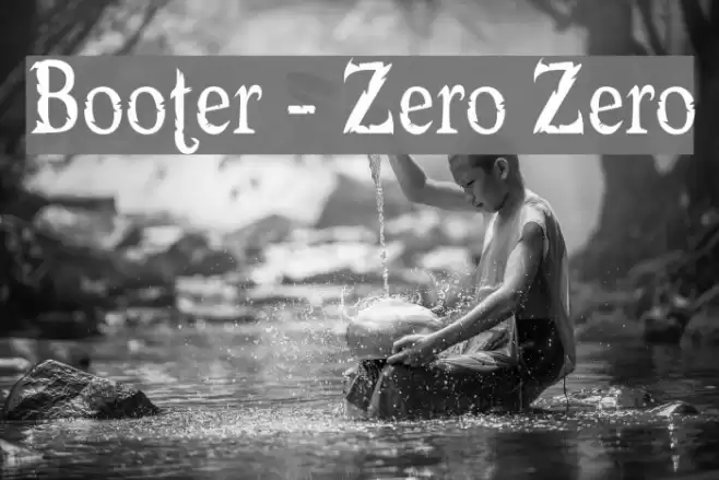 Booter - Zero Zero フォント examples