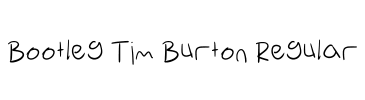 Bootleg Tim Burton Regular  フリーフォントのダウンロード