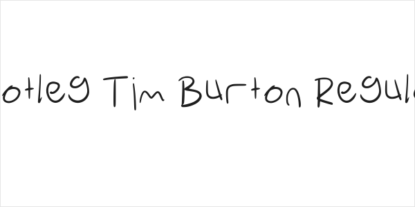 Bootleg Tim Burton Regular Logo
