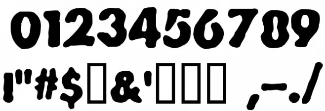 Bootleg Font OTHER CHARS
