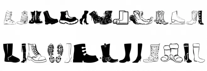 Boots Шрифта ВЕРХНИЙ