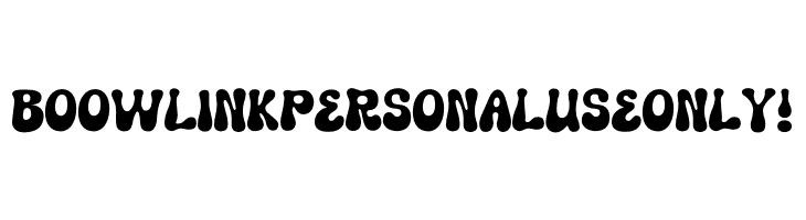 Boowlink PERSONAL USE ONLY!  font caratteri gratis