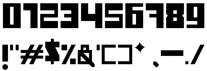 Booyakasha Regular Font OTHER CHARS