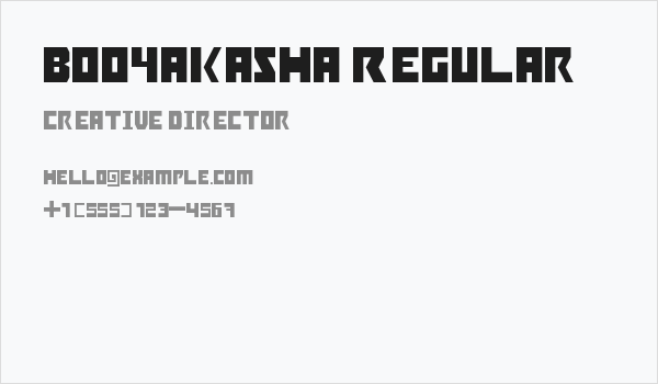 Booyakasha Regular Business Card
