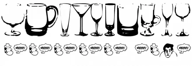 BoozeBats Шрифта ДРУГИЕ символов