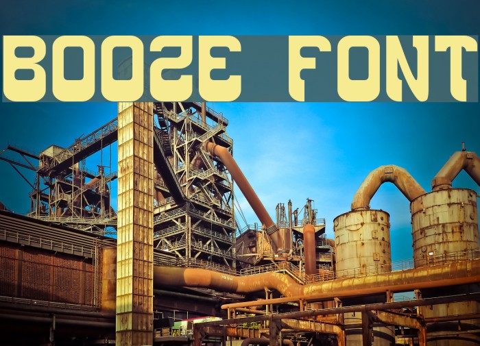 Booze Font examples