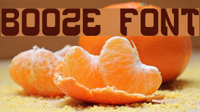 Booze Font examples