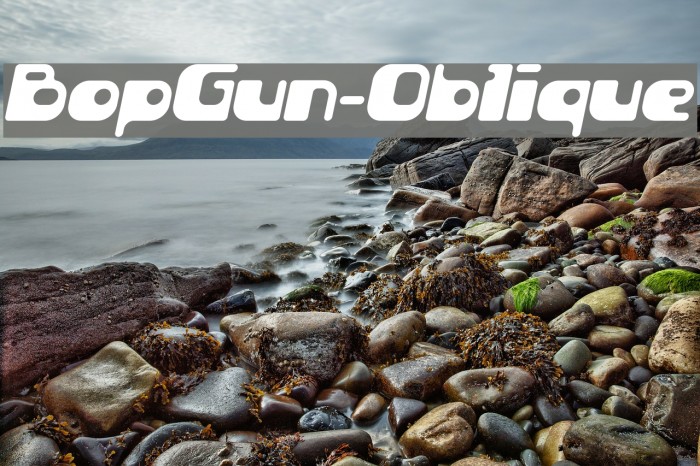 BopGun-Oblique フォント examples