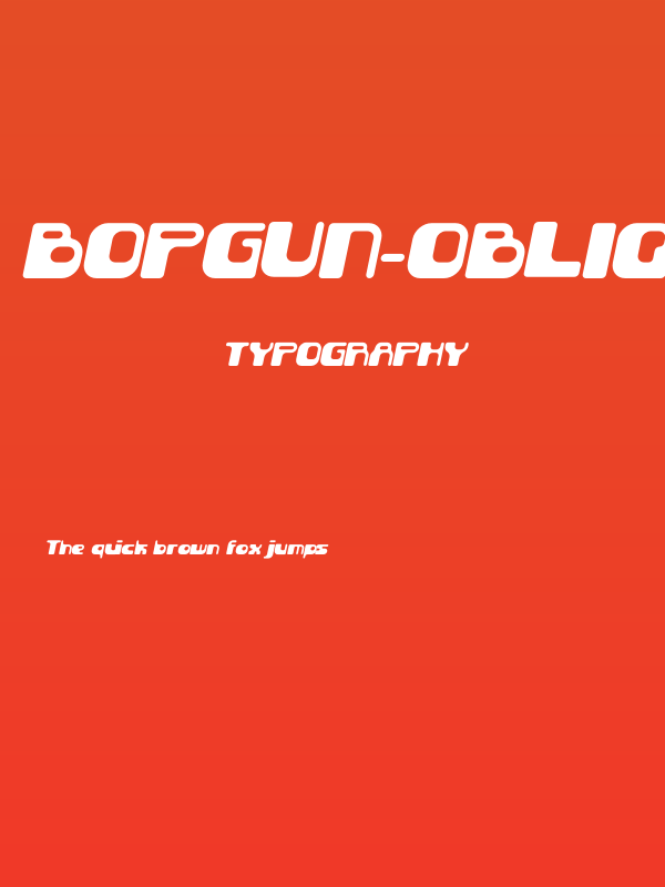 BopGun-Oblique Poster