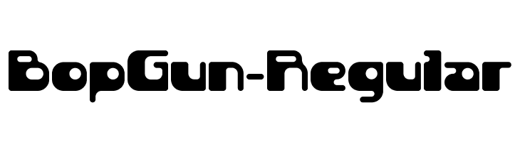 BopGun-Regular Font