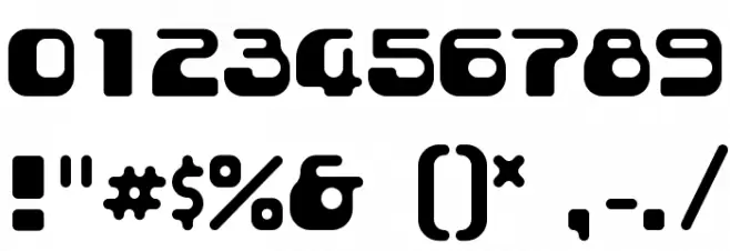 BopGun-Regular Font OTHER CHARS