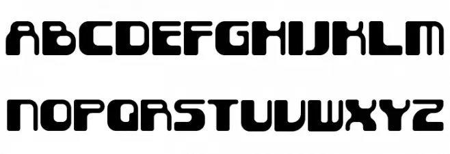 BopGun-Regular フォント 大文字