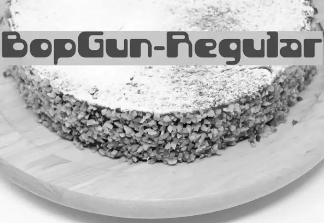 BopGun-Regular Font examples