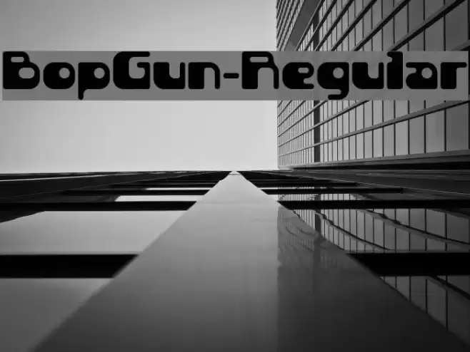 BopGun-Regular Font examples