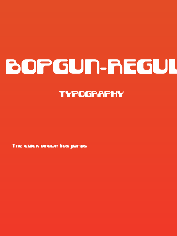 BopGun-Regular Poster