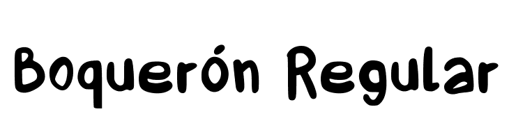 Boquerón Regular  नि: शुल्क फ़ॉन्ट्स डाउनलोड