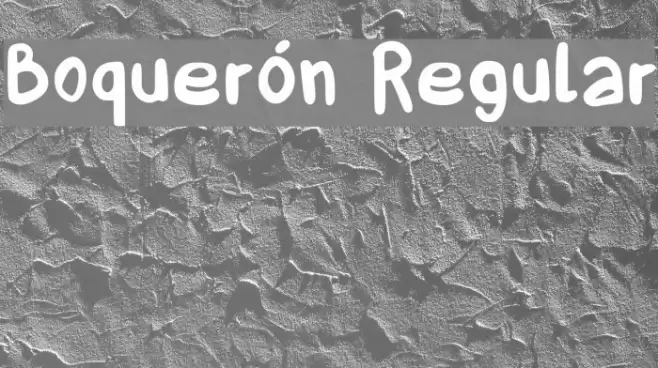 Boquerón Regular Font examples