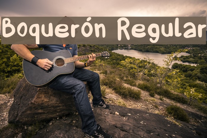 Boquerón Regular Font examples