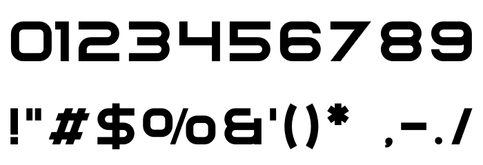 Bord Demo Font OTHER CHARS