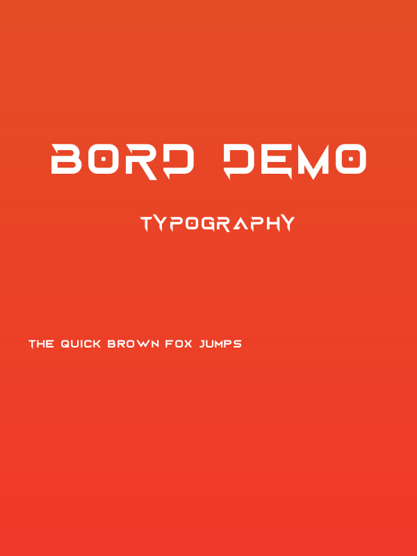 Bord Demo Poster