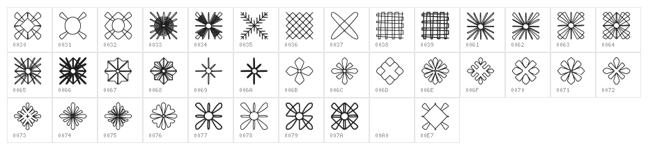 Bordado File Alagoano L Regular Character Map