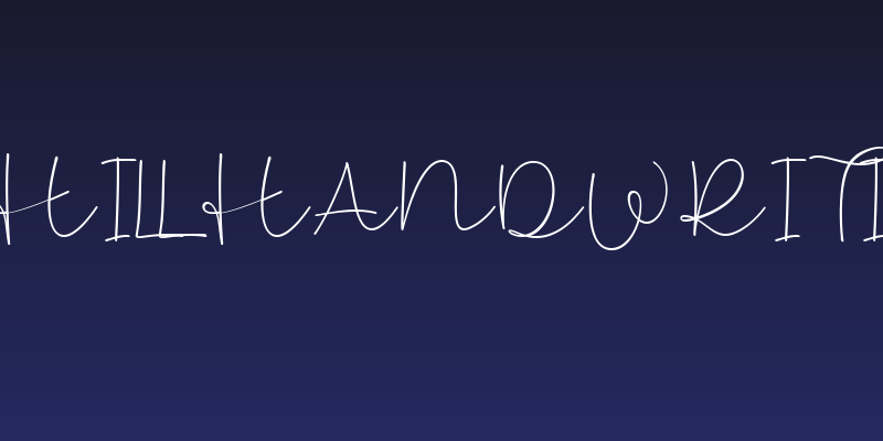 Bordeahill Handwriting Font Social Header