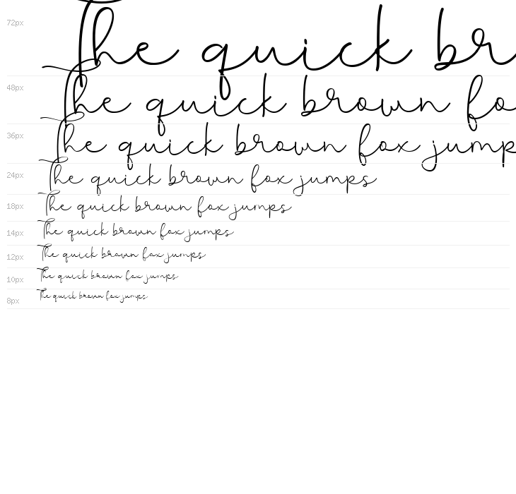 Bordeahill Handwriting Font Waterfall