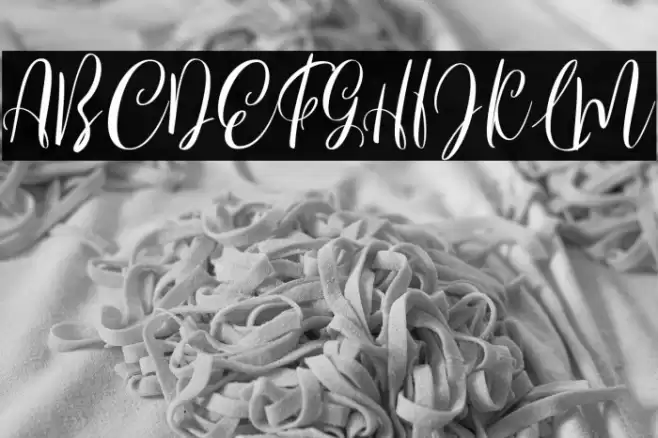 Bordellia Font examples