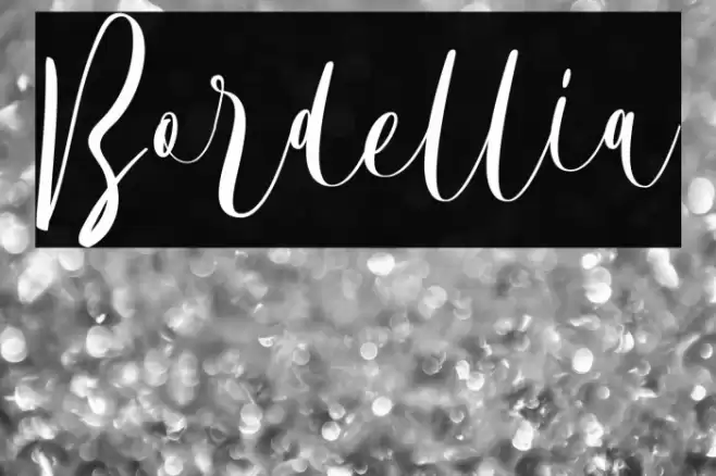 Bordellia Font examples