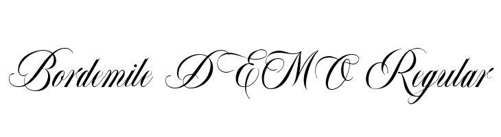 Bordemile DEMO Regular  font caratteri gratis