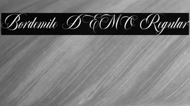 Bordemile DEMO Regular Font examples