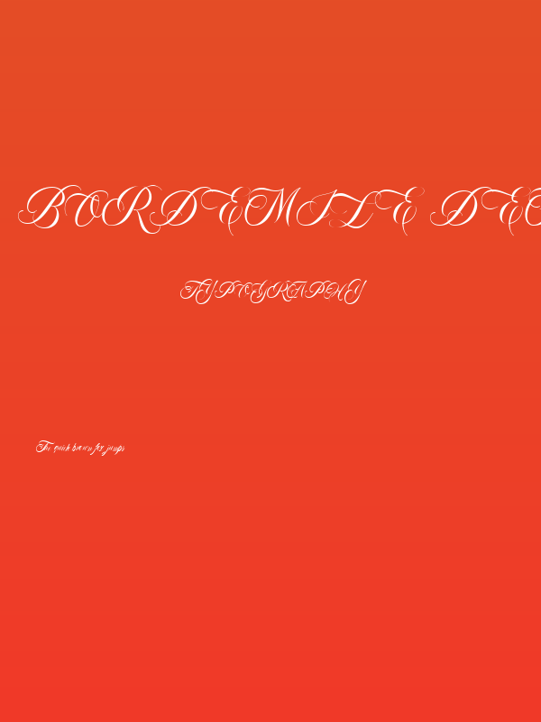 Bordemile DEMO Regular Poster