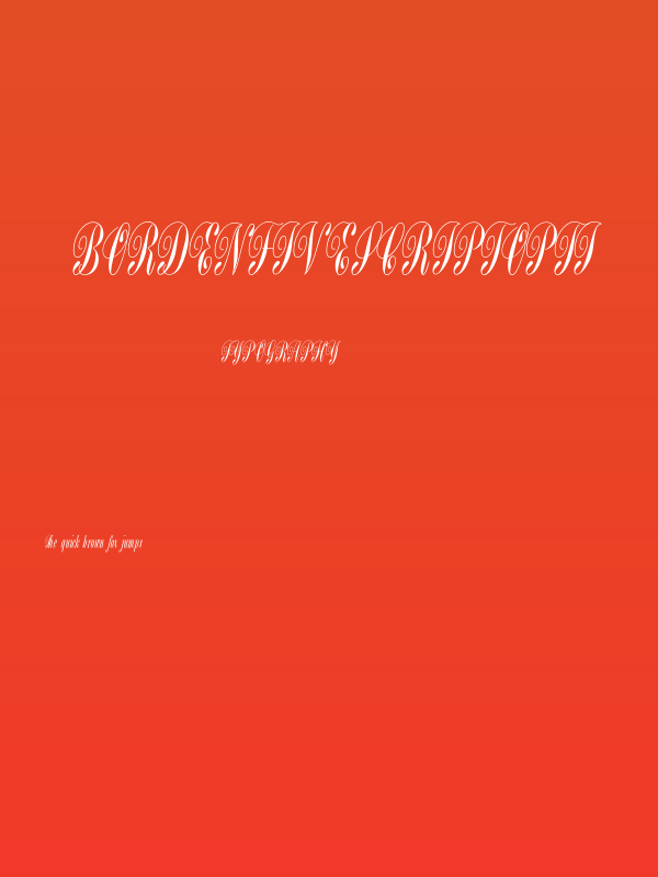 BordenFiveScriptOpti Poster