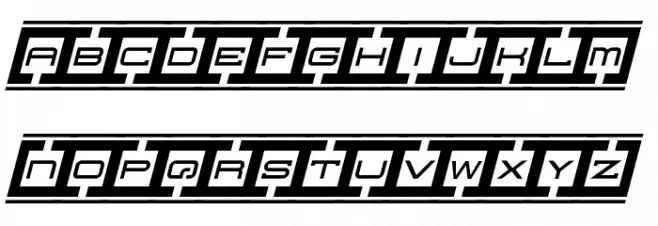 Border Base Future Italic خط أحرف كبيرة