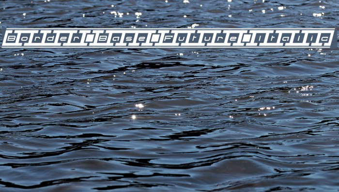 Border Base Future Italic Font examples