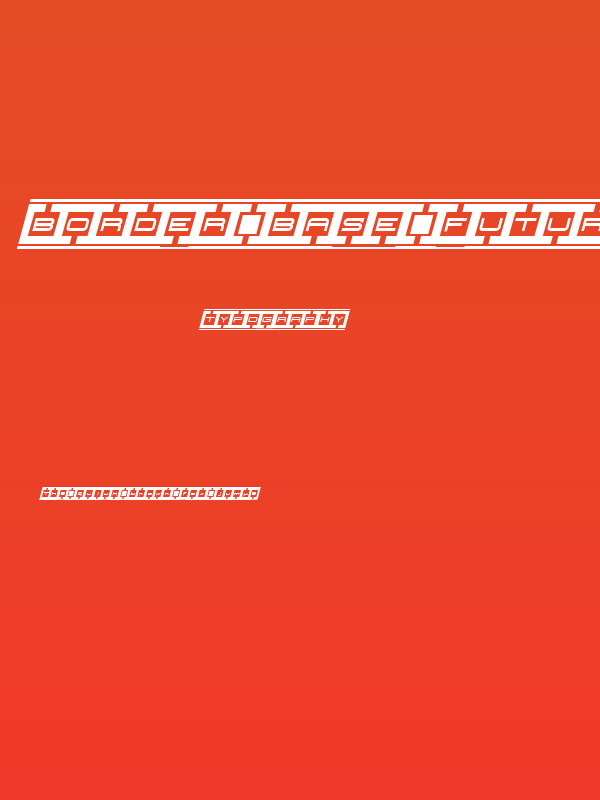 Border Base Future Italic Poster