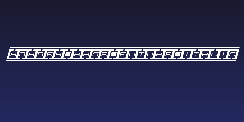 Border Base Future Italic Social Header