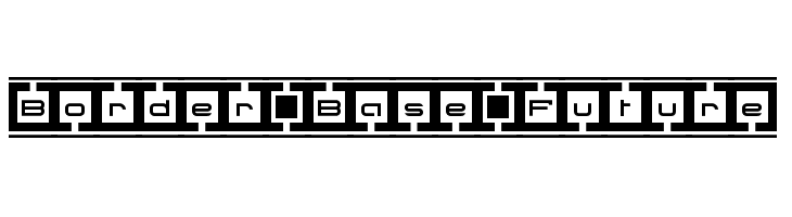 Border Base Future  フリーフォントのダウンロード