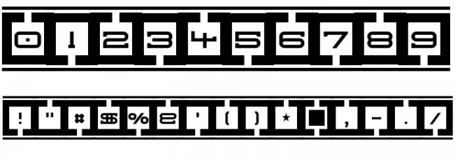 Border Base Future Schriftart Anderer Schreiben