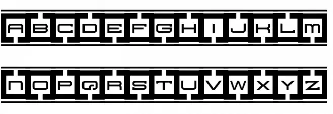 Border Base Future Шрифта ВЕРХНИЙ