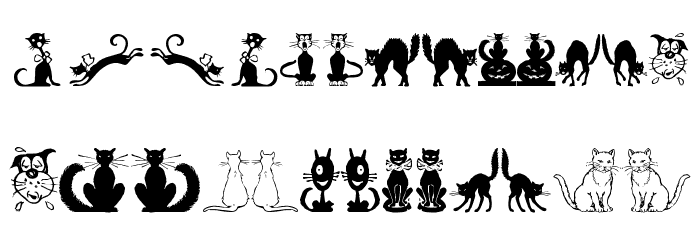 Border Cats Font LOWERCASE