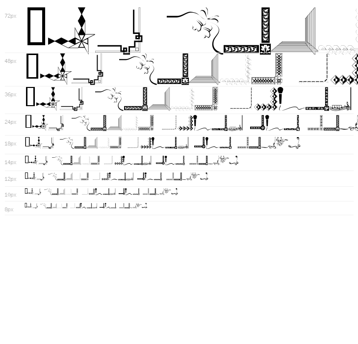 Border Corners Waterfall
