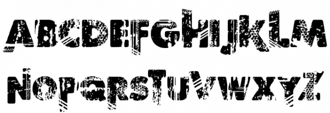 Border Line Font Litere mari