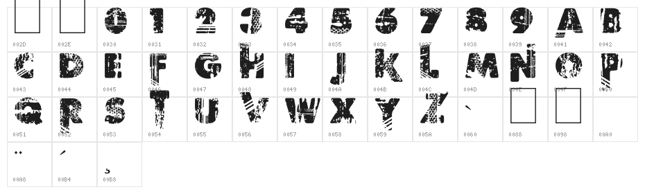 Border Line Character Map