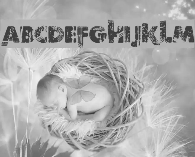 Border Line Font examples