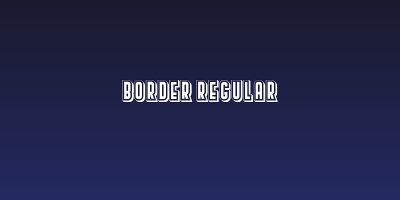 Border Regular Social Header